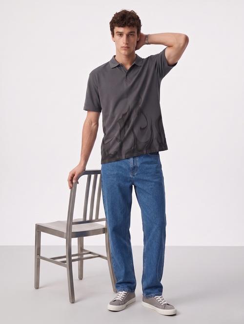 men printed short sleeve regular fit polo t-shirt - 22480720 - Very Small Image - 1