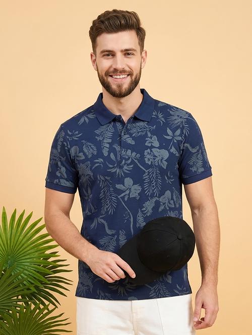 men printed short sleeve regular fit polo t-shirt - 22502369 - Very Small Image - 1