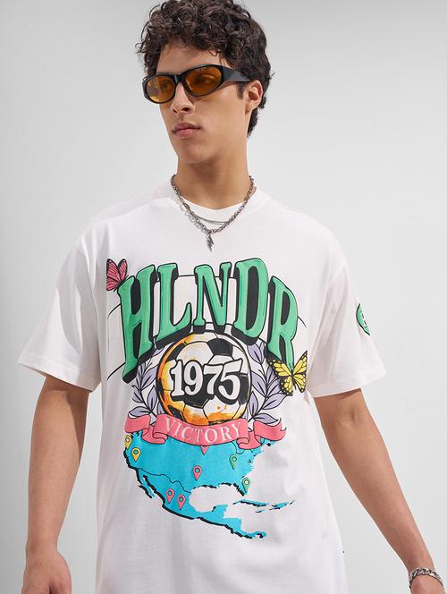 men printed short sleeve oversized t-shirt - 22526892 - Very Small Image - 1