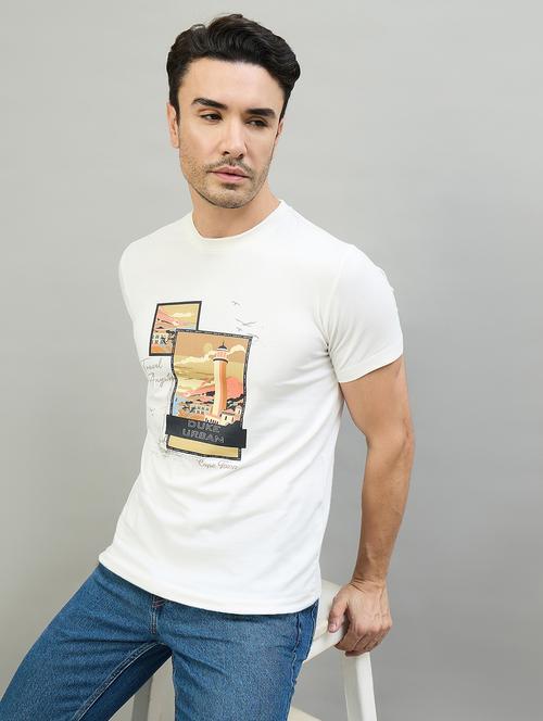 men printed short sleeve slim fit t-shirt - 22527246 - Very Small Image - 1