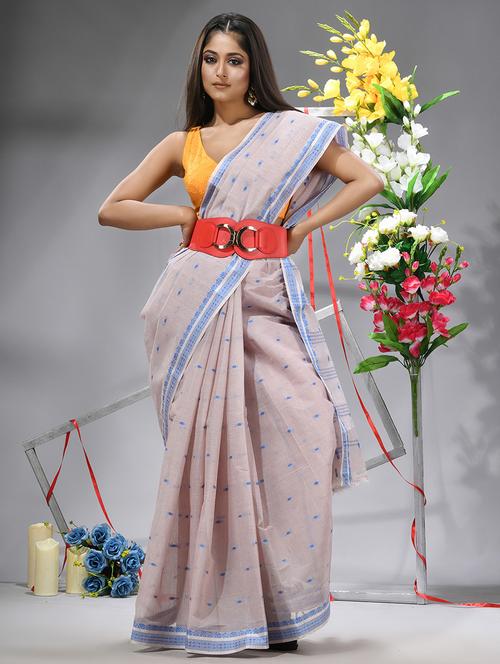 women self design handloom saree - 22554978 - Very Small Image - 1