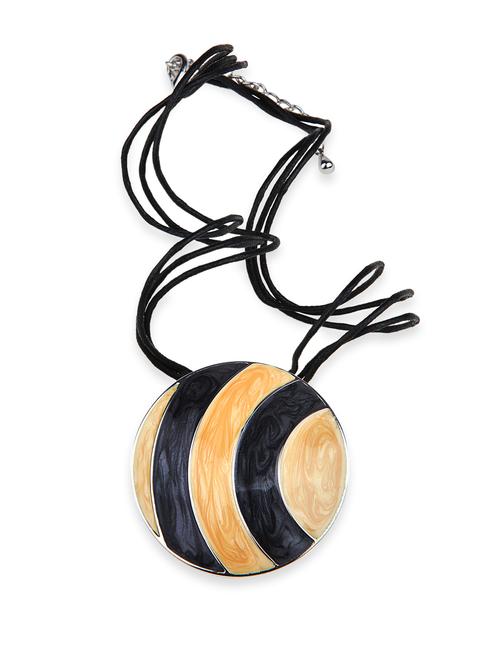 gold plated circular neckpiece - 28234 - Very Small Image - 1