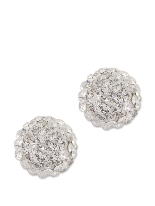sparkling silver round studs - 28270 - Very Small Image - 1