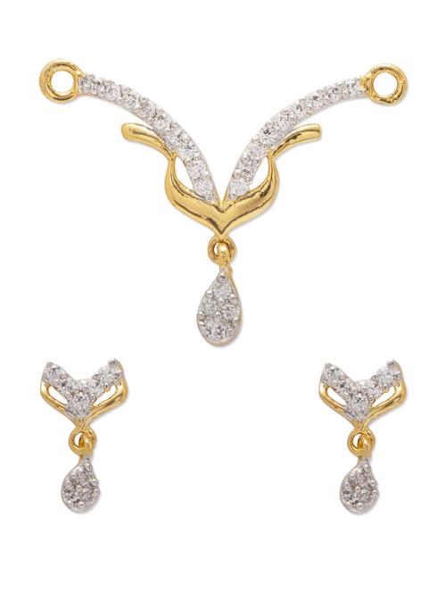 fancy crystal pendant set - 28322 - Very Small Image - 1