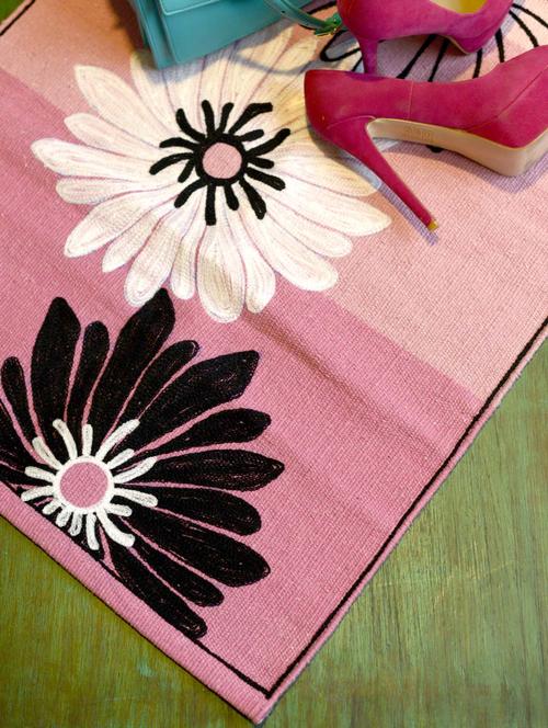 floral pink rug - 31790 -  Standard Image - 0