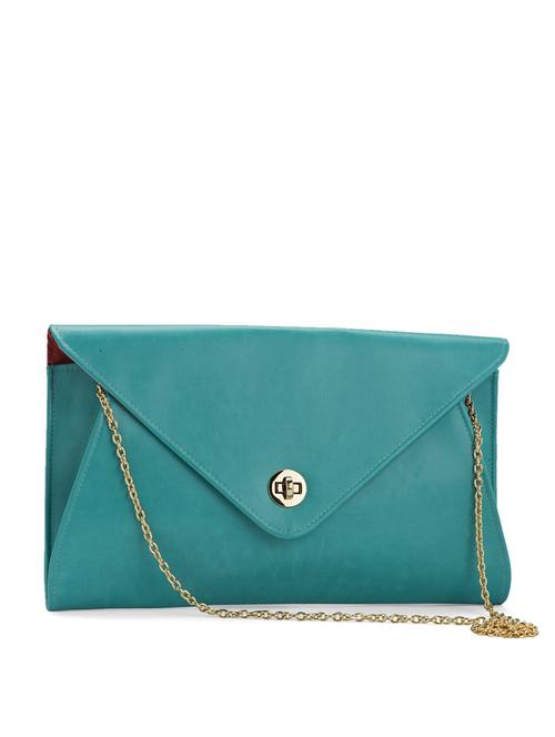 turquoise envelope clutch - 32578 - Very Small Image - 1