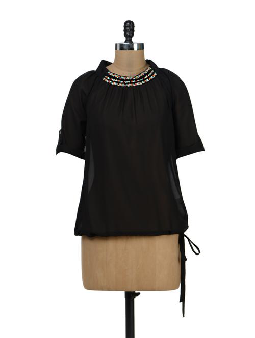 beaded black top - 38969 - Very Small Image - 1