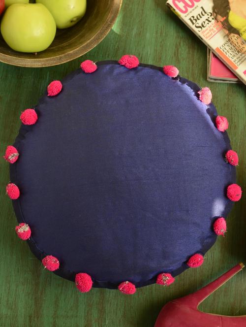 blue round bolster with filler - 40390 - Very Small Image - 1