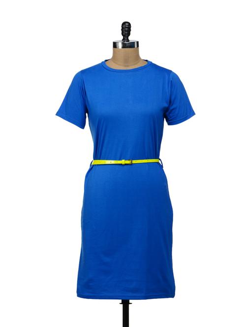 bright blue t-shirt dress - 41943 - Very Small Image - 1