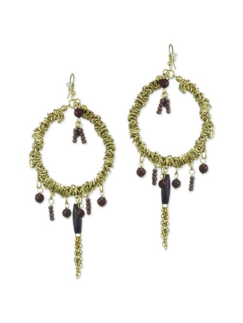 beaded textured hoops - 44517 - Very Small Image - 1