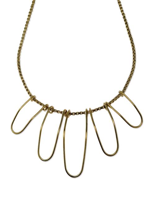 contemporary gold neckpiece - 44576 - Very Small Image - 1
