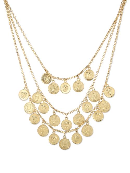layered coin necklace - 46137 - Very Small Image - 1
