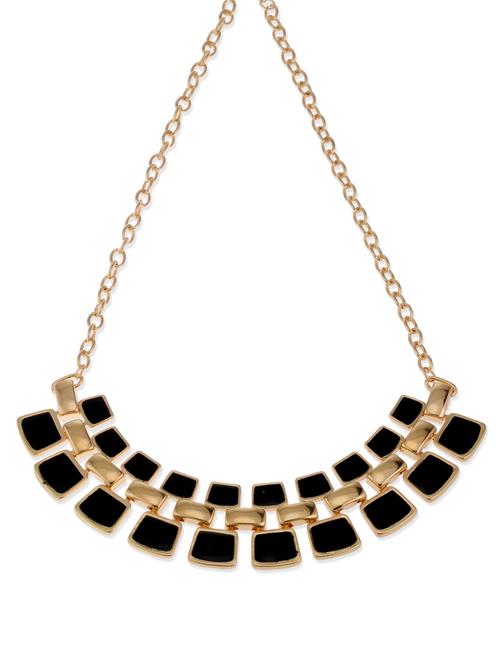 square shaped stones neckpiece - 49630 - Very Small Image - 1