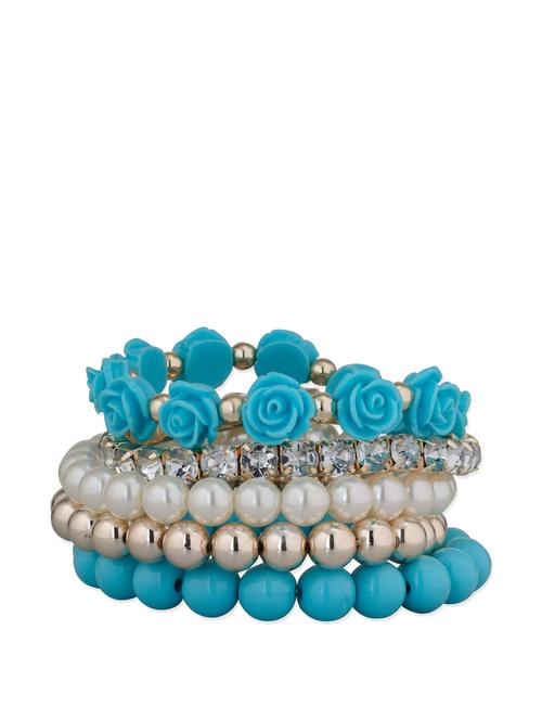 pearl and roses bracelet - 49677 - Very Small Image - 1
