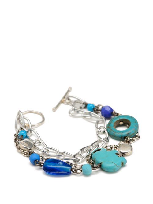 chunky charm and chain bracelet - 5014 - Very Small Image - 1