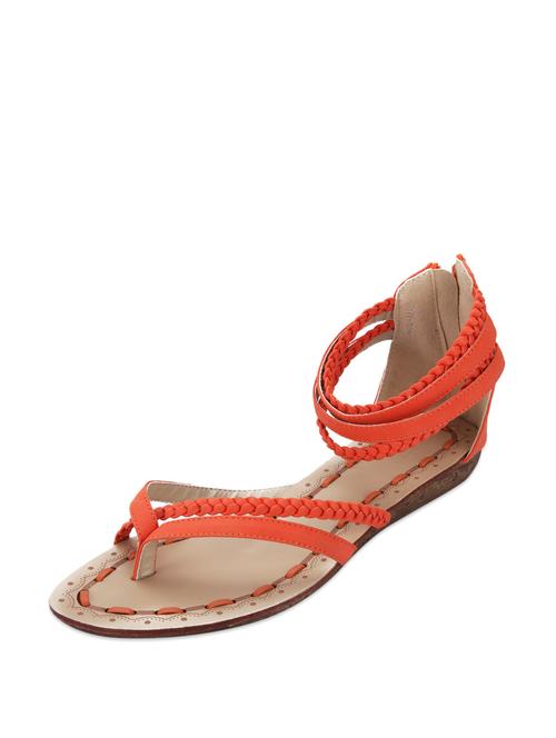 orange zippered flats - 50953 - Very Small Image - 1