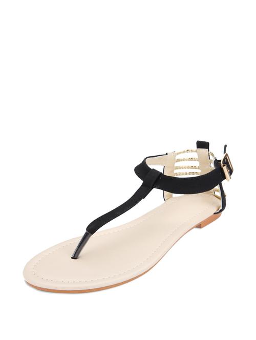 t-strap buckled sandals - 50955 - Very Small Image - 1