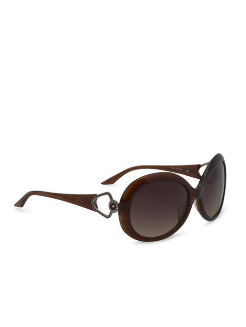 Brown Round Sunglasses - 51 - Very Small Image - 1