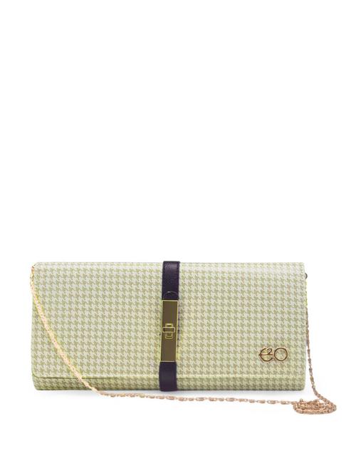 Glossy Grey & White Clutch - 52435 - Very Small Image - 1