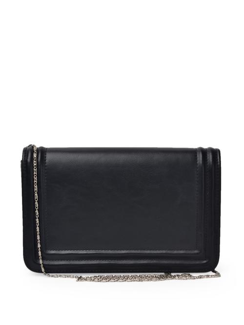 elegant black & silver rectangular clutch - 54628 - Very Small Image - 1