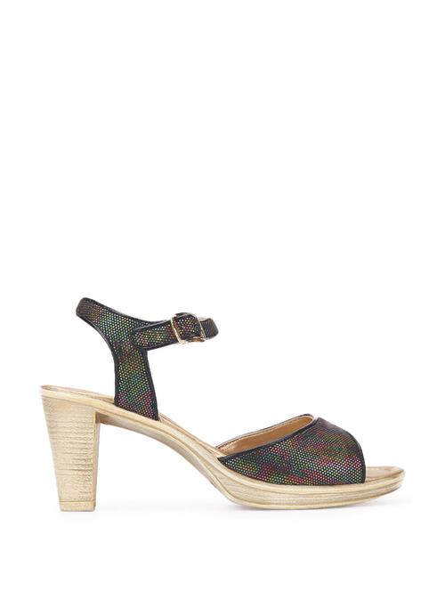 Black ankle strap sandal - 55199 - Very Small Image - 1