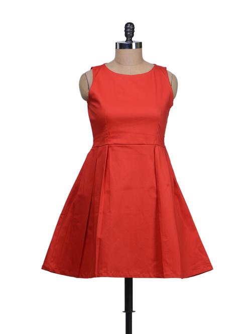 Chic Red Frock Style Dress - 56956 - Very Small Image - 1