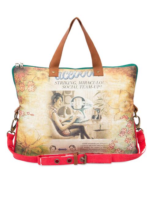quirky print laptop bag - 57268 - Very Small Image - 1