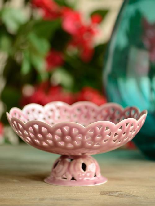 pink ceramic bowl - 59942 - Very Small Image - 1