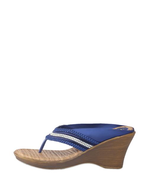 Ethnic Blue Sandals - 61055 - Very Small Image - 1