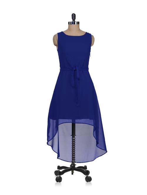 women's high low solid dress - 61595 - Standard Image - 0
