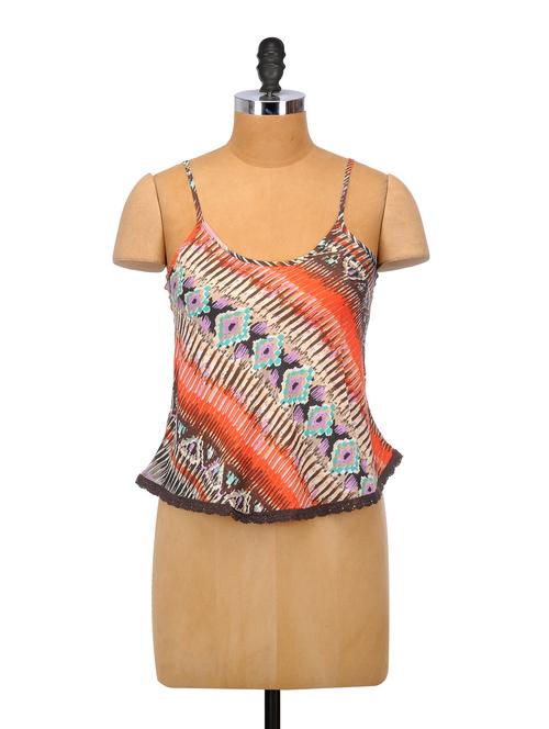 orange print play top - 61645 - Very Small Image - 1