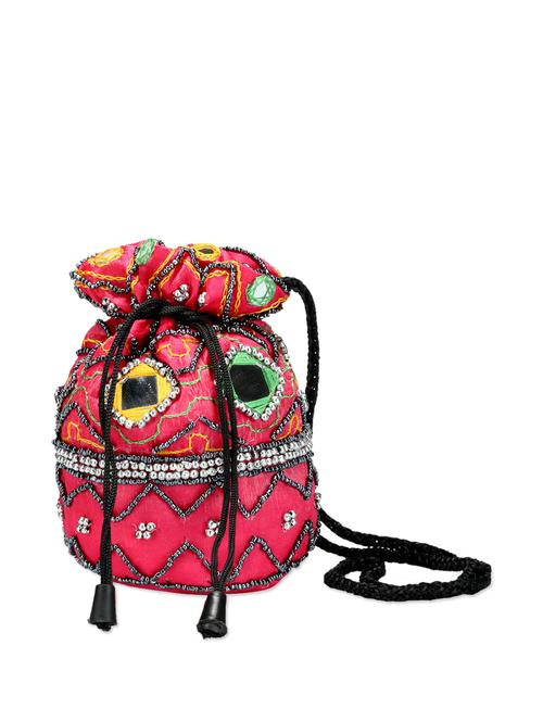 Multicolour Quirky Potli Bag - 62961 - Very Small Image - 1
