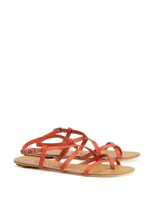 Peach Strappy Sandals - 6512 - Very Small Image - 1