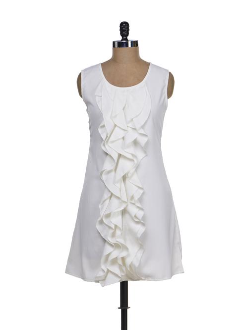 white ruffle dress - 66341 - Very Small Image - 1