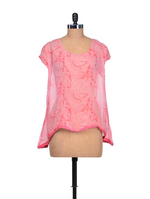 pink sheer kimono tunic - 68916 - Very Small Image - 1