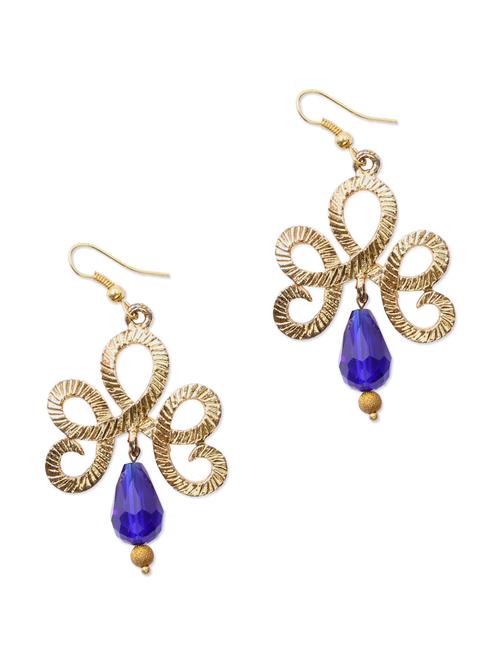 blue drop earrings - 70305 - Very Small Image - 1