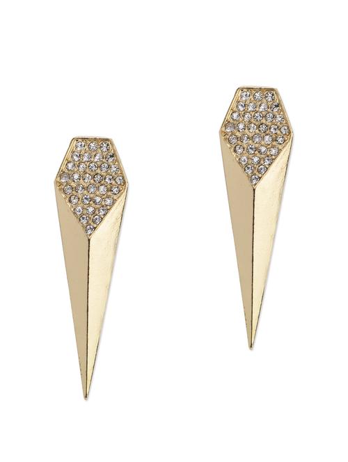 studded gold earrings - 70481 - Very Small Image - 1