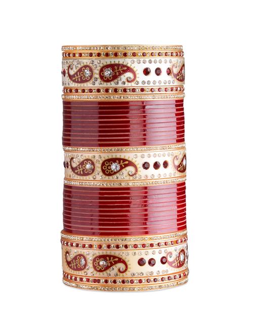 red bridal wedding chuda - 71124 - Very Small Image - 1