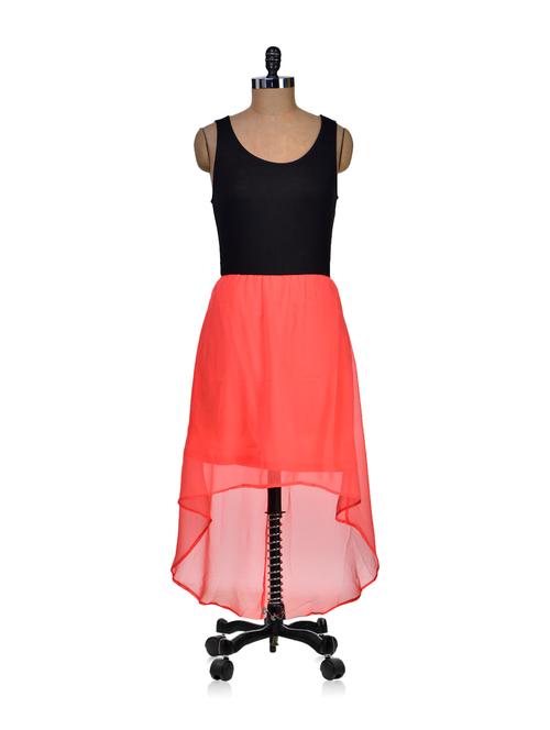 stylish short front long dress - 72480 - Very Small Image - 1