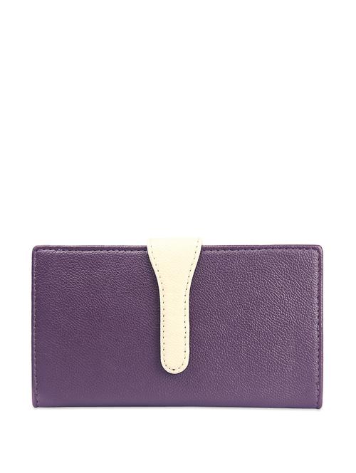 plum wallet with a magnetic snap button - 72708 - Very Small Image - 1