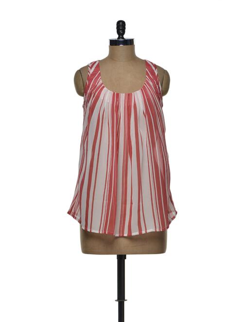 striped chiffon top - 74915 - Very Small Image - 1