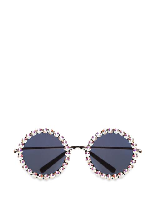 swarovski crystal embellished round sunglasses - 76837 - Very Small Image - 1