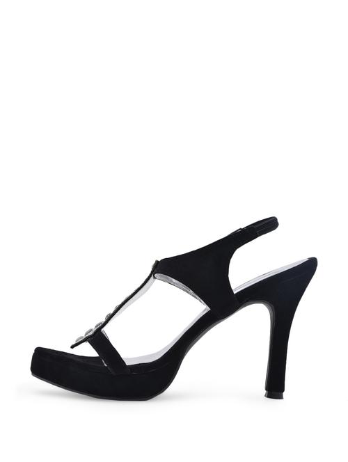 crystal embellished  black heels - 77421 - Very Small Image - 1