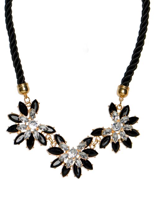 sparkling floral neckpiece - 77450 - Very Small Image - 1