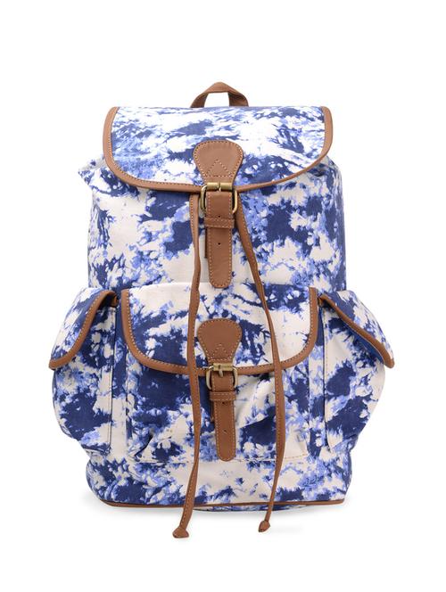 multi printed canvas backpack - 83566 - Very Small Image - 1