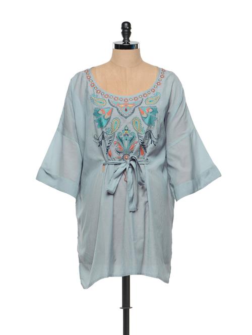 Grey Kaftan Tunic - 848529 - Very Small Image - 1