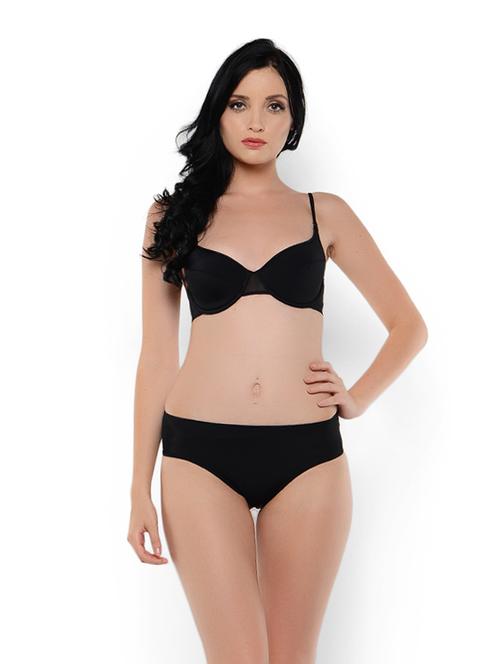 black  padded underwired bra - 848790 - Very Small Image - 1