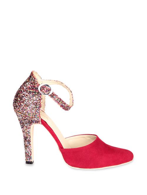 Red Pointed Heels With Glittery Heels - 848964 - Very Small Image - 1