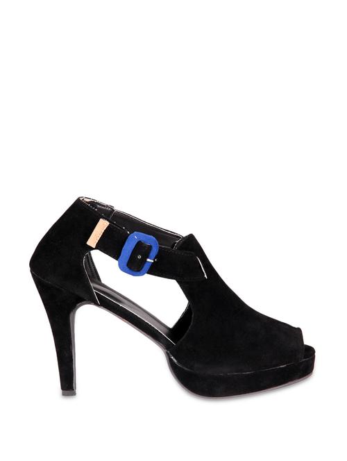 sexy black heels with a blue colored buckle - 848971 - Very Small Image - 1