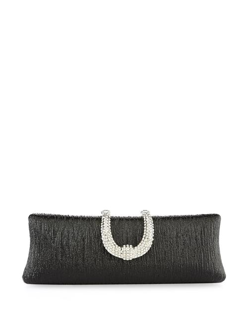 black clutch with u-shaped loop - 850186 - Very Small Image - 1